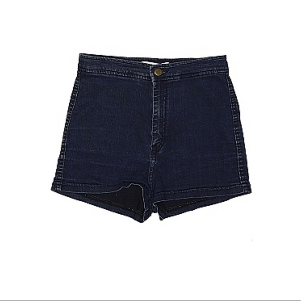 American Apparel high waisted jean shorts